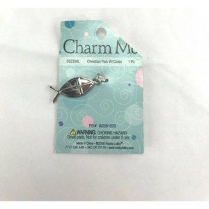 Charm Me Christian Fish with cross charm NWT